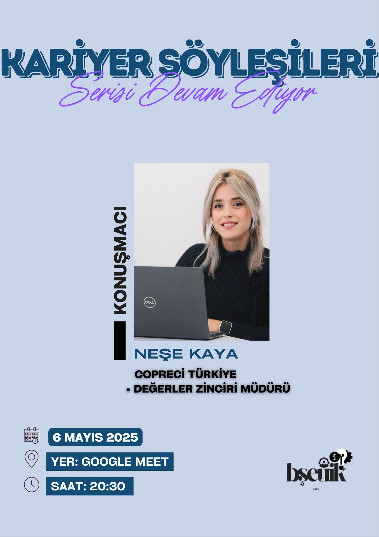 İşletme Kulübü'nün 4 . Hafta "Kariyer Söyleşileri" Duyurusu.